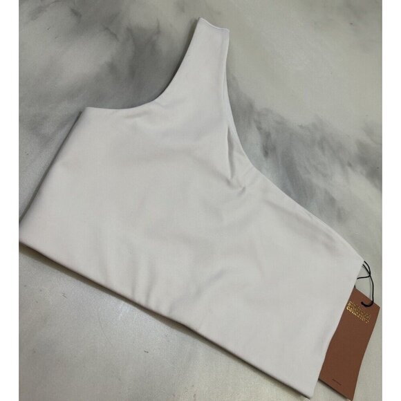 NWT Women’s Girlfriend Collective White Bianca Sports Bra Size M MSRP $55 - Picture 6 of 12